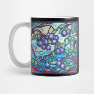 Blueberry drawing Mug